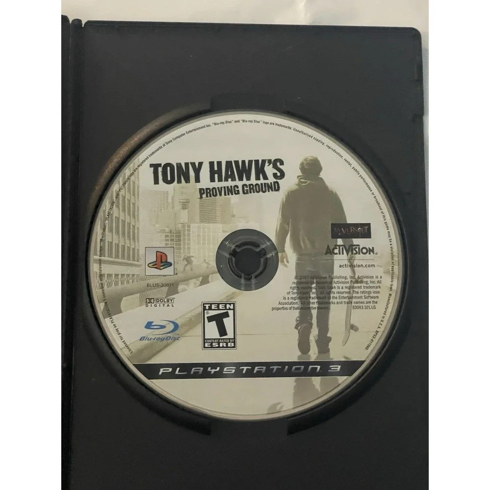 Tony Hawk's Proving Ground Sony PlayStation 3 PS3 Disc‎ Only